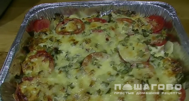Картофельная запеканка с курицей
