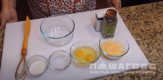 Фото приготовления рецепта: Омлет со сливками и морской солью - шаг 1