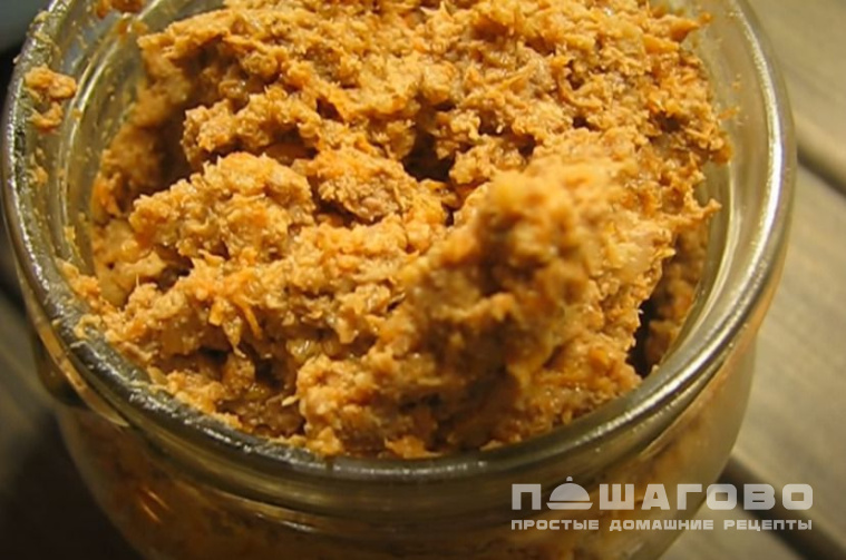 Свиной паштет из легких и печени
