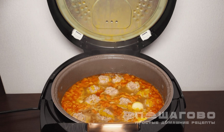 Суп с фрикадельками в мультиварке Редмонд — рецепт с фото пошагово