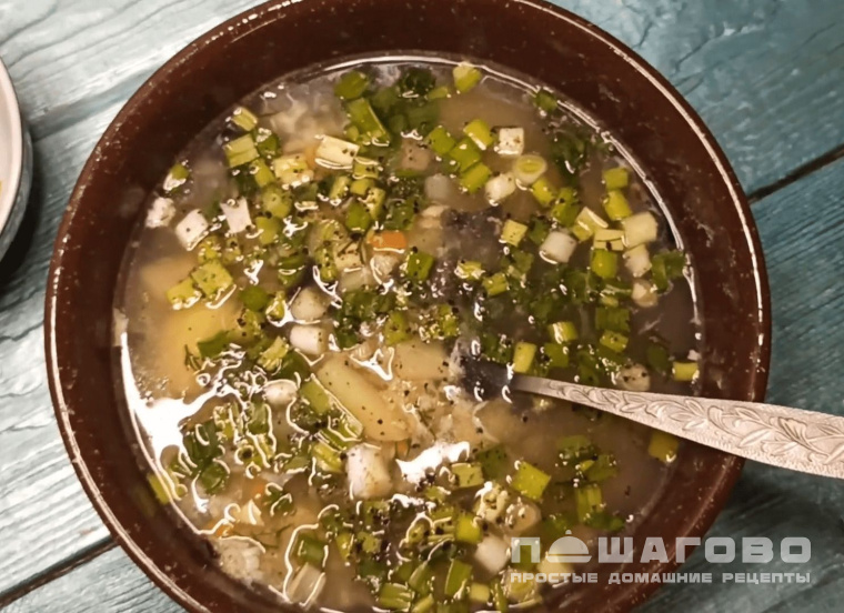 Уха из головы и хвоста горбуши