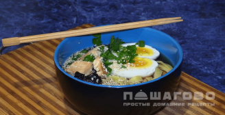 Фото приготовления рецепта: Японский суп рамен - шаг 5
