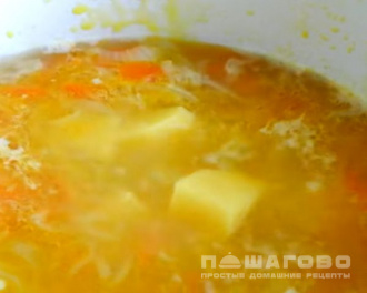 Фото приготовления рецепта: Мясной суп по-фински - шаг 4