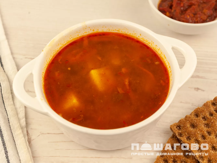 Постный суп харчо