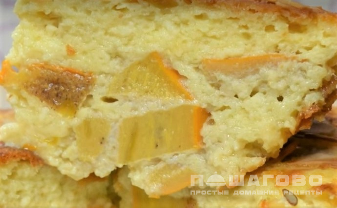 Королевская запеканка с творогом и хурмой