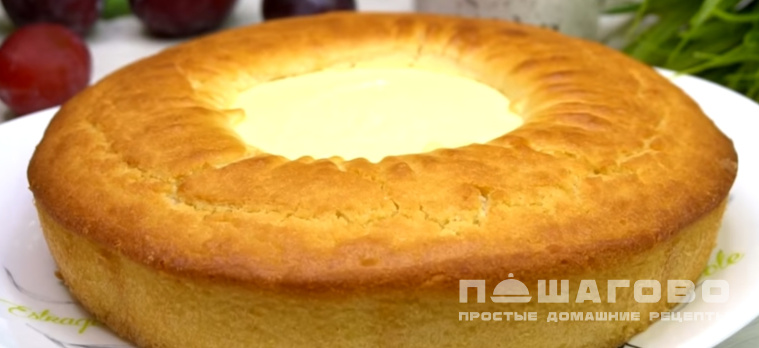 Заливная ватрушка