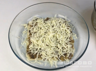 Фото приготовления рецепта: Лазанья ПП с грибами и сыром - шаг 6