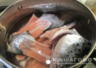 Фото приготовления рецепта: Рыбный суп из красной рыбы - шаг 1