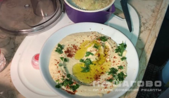 Фото приготовления рецепта: Хумус арабский - шаг 9