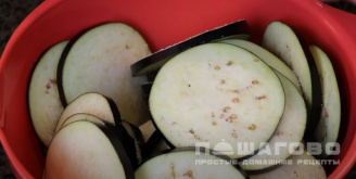 Фото приготовления рецепта: Баклажаны с помидорами и чесноком - шаг 1