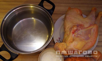 Фото приготовления рецепта: Классический светлый куриный бульон - шаг 1