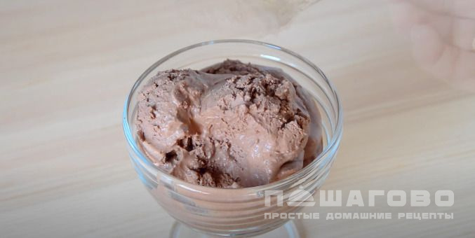 Домашнее шоколадное мороженное из сливок