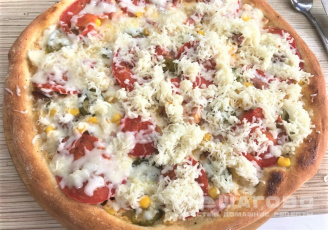 Фото приготовления рецепта: Пицца Карбонара по домашнему - шаг 6