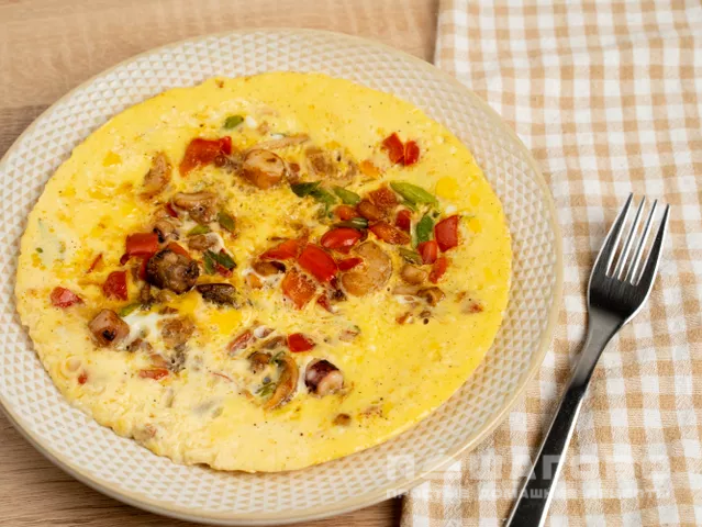 Омлет с морепродуктами