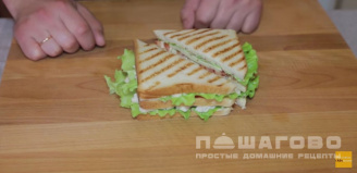 Фото приготовления рецепта: Клаб-сэндвич - шаг 14