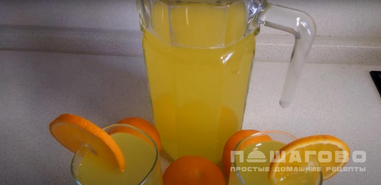 Лимонад домашний из апельсинов