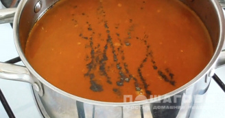 Фото приготовления рецепта: Суп из чечевицы постный - шаг 5