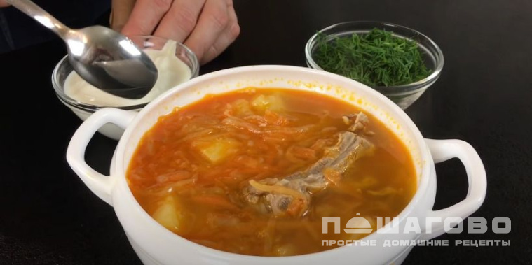 Суп из квашеной капусты