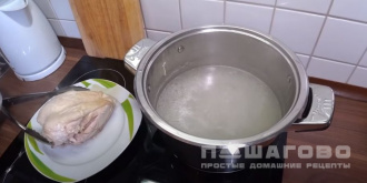 Фото приготовления рецепта: Овощной суп с цыплёнком - шаг 4