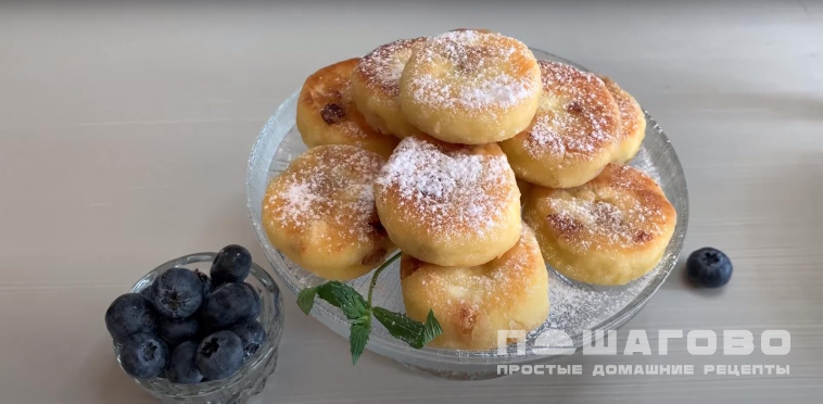 Сладкие сырники с изюмом для детей