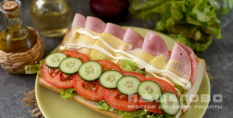 Фото приготовления рецепта: Сэндвич как в Subway - шаг 6