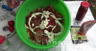 Фото приготовления рецепта: Антрекот из свинины на мангале - шаг 6