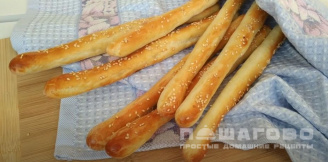 Фото приготовления рецепта: Хлебные палочки с розмарином - шаг 13
