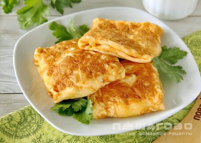 Яичный блинчик с сыром