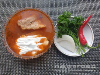 Фото приготовления рецепта: Пикантный суп харчо - шаг 4