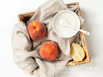 Фото приготовления рецепта: Персиковое варенье с лимоном - шаг 1